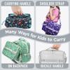 Bentgo Kids Lunch Bag - Double-Insulated, Reusable Lunch Bag for Kids 3+ with Adjustable Strap; Holds Lunch Box/Water Bottle/Snacks; Easy-Clean, Water-Resistant & Pockets (Glitter Edition - Silver) view 4