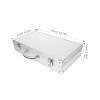 ERINGOGO Large Capacity Toolbox Aluminum Alloy Tool Case with Safety Clasp Portable Storage Box for Medicine and Tools 14.17X8.26X2.95 Inch view 2