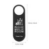 Double-Sided Door Sign 9.44X3.14 Inch Hotel Door Hanger Please do Not Disturb and Please Make up Room Door Signs for Privacy and view 2