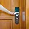 Double-Sided Door Sign 9.44X3.14 Inch Hotel Door Hanger Please do Not Disturb and Please Make up Room Door Signs for Privacy and view 4