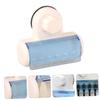 Cabilock 3pcs Wall-Mounted Toothbrush Holder Cover Space-Saving Punch Toothbrush Organizer for Bathroom Cup Design for Easy Installation and Modern Style view 4