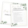Family Feud Baby Shower Game - Pack of 30 Cards, Answer Key, Greenery Decorations, Feud Game Supplies-04 view 1