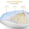Love Attitude Shredded Memory Foam Pillows King Size Set of 2, Cooling Pillow Firm and Soft Adjustable for Side Back Stomach Sleepers view 4