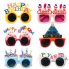 HIPIHOM 6Pcs Birthday Eyewear, Multi Style Creative Glasses Happy Birthday Sunglasses Funny Party Props for Photography Home Party Decoration Supplies view 1