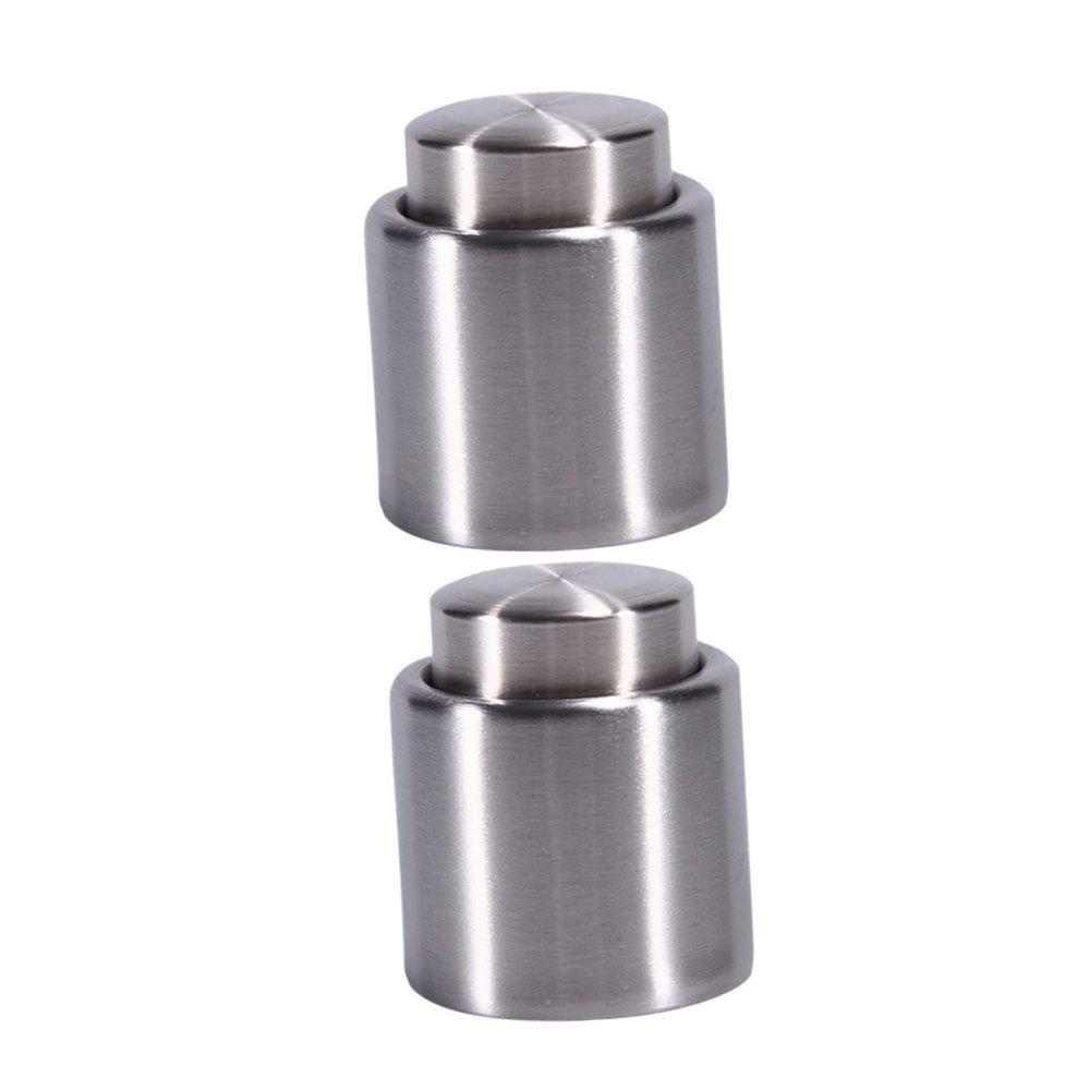 BESPORTBLE Reusable Wine Bottle Sealer 2 Stainless Steel Stoppers for Cava Sparkling Wine No More Waste