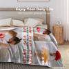 Custom Blanket with Photos Text, Personalized Picture Blankets to Dad Gifts from Daughter Son Wife, Customized Throw Blankets for Dad Grandpa Husband, Gifts for Dad Fathers Day Birthday 50"x60" view 3