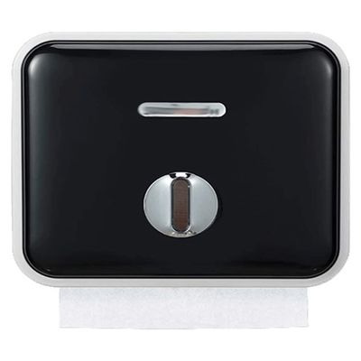 LIOONS Sturdy Paper Towel Holders Paper Towel Dispenser Wall Mount Sticky Toilet Paper Holder Hand Tissue Holder Bathroom Hand Tissue Dispenser Paper Holder High Capacity