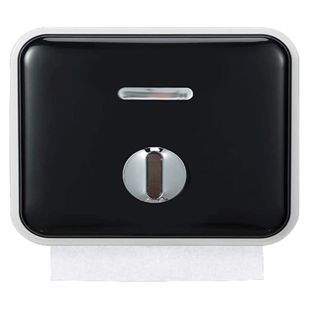 LIOONS Sturdy Paper Towel Holders Paper Towel Dispenser Wall Mount Sticky Toilet Paper Holder Hand Tissue Holder Bathroom Hand Tissue Dispenser Paper Holder High Capacity