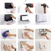 LIOONS Sturdy Paper Towel Holders Paper Towel Dispenser Wall Mount Sticky Toilet Paper Holder Hand Tissue Holder Bathroom Hand Tissue Dispenser Paper Holder High Capacity view 4
