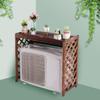 Tall Weatherproof Shutters Central Air Conditioner Covers for Outside Units - Solid Wood Air Conditioner Fence Screen to Hide Outdoor Air Conditioner Unit in Style,105 * 47 * 80cm view 2