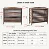 Tall Weatherproof Shutters Central Air Conditioner Covers for Outside Units - Solid Wood Air Conditioner Fence Screen to Hide Outdoor Air Conditioner Unit in Style,105 * 47 * 80cm view 4