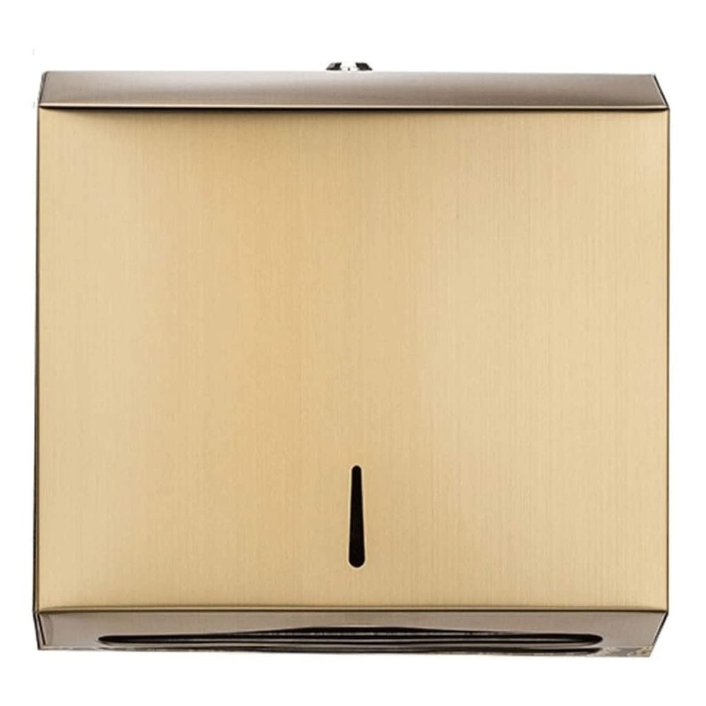 Sturdy Paper Towel Holders Hand Towel Dispenser Wall Mounted 304 Stainless Steel with Lock Hand Tissue Paper Towel Dispenser, Toilet Roll Holder High Capacity