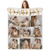 Artsadd Personalized Fathers Day Blanket Gifts for Dad, Custom Blanket with Photos Text Customized Picture Throw Blankets for Dad Grandpa Best Dad Ever Gifts, Dad Gifts from Daughter Son Wife 60"x80" view 1