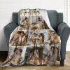 Artsadd Personalized Fathers Day Blanket Gifts for Dad, Custom Blanket with Photos Text Customized Picture Throw Blankets for Dad Grandpa Best Dad Ever Gifts, Dad Gifts from Daughter Son Wife 60"x80" view 2