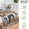 Artsadd Personalized Fathers Day Blanket Gifts for Dad, Custom Blanket with Photos Text Customized Picture Throw Blankets for Dad Grandpa Best Dad Ever Gifts, Dad Gifts from Daughter Son Wife 60"x80" view 4