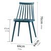Classic Dining Chairs Plastic Dining Chairs Nordic Casual Kitchen Chair Portable Side Chair for Home Living Room Cafe Dining Room Chairs Stable Load-Bearing view 2