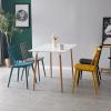 Classic Dining Chairs Plastic Dining Chairs Nordic Casual Kitchen Chair Portable Side Chair for Home Living Room Cafe Dining Room Chairs Stable Load-Bearing view 3
