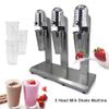 Commercial Milkshake Maker, Professional Whipped Cream Maker - Gourmet Cream Whipper with 3 Heads, 180W Pure Copper Motor Effeicent Machine, US STOCK view 2