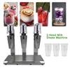 Commercial Milkshake Maker, Professional Whipped Cream Maker - Gourmet Cream Whipper with 3 Heads, 180W Pure Copper Motor Effeicent Machine, US STOCK view 3