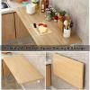HARELA 1"(2.5cm) Thick Folding Wall-Mounted Drop-Leaf Table/Laundry Folding Table, Heavy Duty Folding Table for Home Office/Laundry Room/Kitchen (Color : White, Size : 19.7 * 16in(50 * 40cm)) view 2