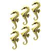 6pcs Creative Alloy Napkin Delicate Napkin Holders for Dining Table Decoration for Weddings Parties and Holiday Events Elegant Table Decor for Home and Restaurant view 1