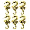 6pcs Creative Alloy Napkin Delicate Napkin Holders for Dining Table Decoration for Weddings Parties and Holiday Events Elegant Table Decor for Home and Restaurant view 2