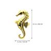 6pcs Creative Alloy Napkin Delicate Napkin Holders for Dining Table Decoration for Weddings Parties and Holiday Events Elegant Table Decor for Home and Restaurant view 3