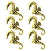 6pcs Creative Alloy Napkin Delicate Napkin Holders for Dining Table Decoration for Weddings Parties and Holiday Events Elegant Table Decor for Home and Restaurant view 4