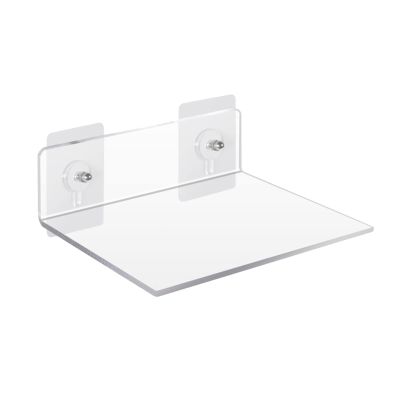 LXBAMKEA Clear Acrylic Floating Shelves, Bookshelf, Invisible Decor Wall Shelf for Home Bedroom Living Room Bathroom Office, Plant Pictures Toy Book Display Racks (Color : Clear, Size : 10x15CM)