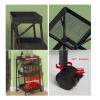 JATIBOSH Kitchen Storage Cabinets Kitchen Shelf Storage Multi-Layer Floor-to-Ceiling Trolley Vegetable Basket Punch-Free Foldable Storage Shelf Kitchen Shelves view 3