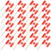 Wooden Cocktail Picks 300pcs Red Flagpole Food Decor for Appetizers view 1