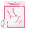 The Cookie Countess Baseball Stitches Stencil view 1