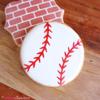 The Cookie Countess Baseball Stitches Stencil view 2