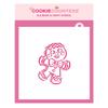 The Cookie Countess Happy Gingerbread Man PYO Stencil - Drawn by Krista view 1