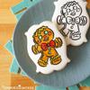 The Cookie Countess Happy Gingerbread Man PYO Stencil - Drawn by Krista view 2