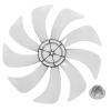 LIFKOME 14 Inch Fan Blade 9 Leaves Fan Blade Replacement Electric Fan Blades Part Metal Fans Accessories for Standing Pedestal Fan Table Fanner view 1