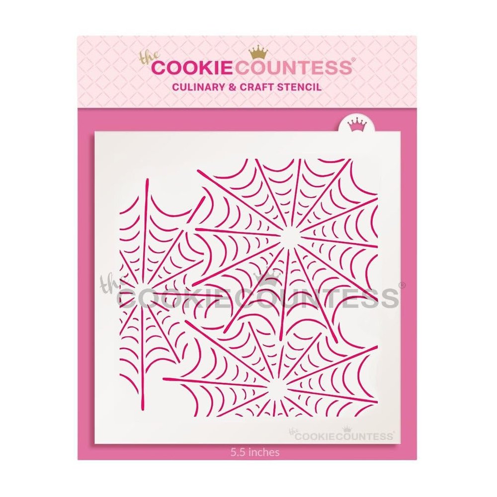 The Cookie Countess Tangled Webs Stencil