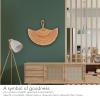 Seagrass Woven Fan Wall Decor, Hanging Rattan Fan Wall Fan Decor for Living Room Bedroom Wall Decoration (Khaki) view 3