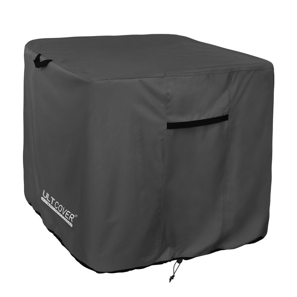 ULTCOVER Waterproof Square Air Conditioner Cover for Outside AC Units Size Upto 36W x 36D x 30H inch, Black