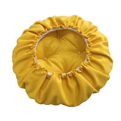 Bifaunvogel Padded Round Bar Stool Covers Cushion with Elastic Band Round Chair Seat Cushions for Wooden Metal Stools 12" Yellow