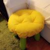 Bifaunvogel Padded Round Bar Stool Covers Cushion with Elastic Band Round Chair Seat Cushions for Wooden Metal Stools 12" Yellow view 3