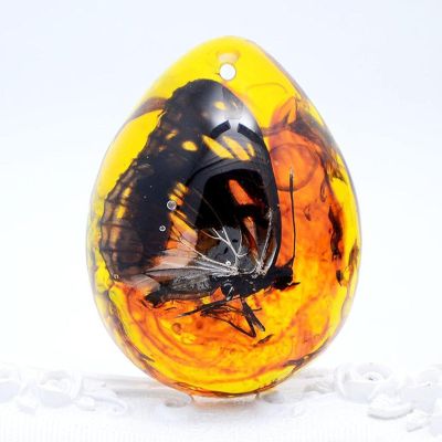 4 * 5cm Natural Rough Butterfly Amber Stone Insect Spcimen Pendant Necklace Stone Table Decoration DIY Craft Pendant,Butterfly B