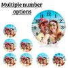 MVPYES Personalized Clocks with Picture,Custom Clocks for Walls,That Customized Round Silent Clock for Living Room.(Size10 12 13.5 16 in) view 2