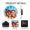 MVPYES Personalized Clocks with Picture,Custom Clocks for Walls,That Customized Round Silent Clock for Living Room.(Size10 12 13.5 16 in) view 4
