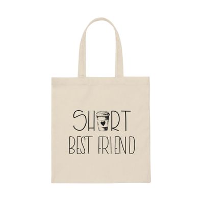 Short Bestfriend | Tall Bestfriend | Meilleur Ami Canvas Tote Bag Natural/One size