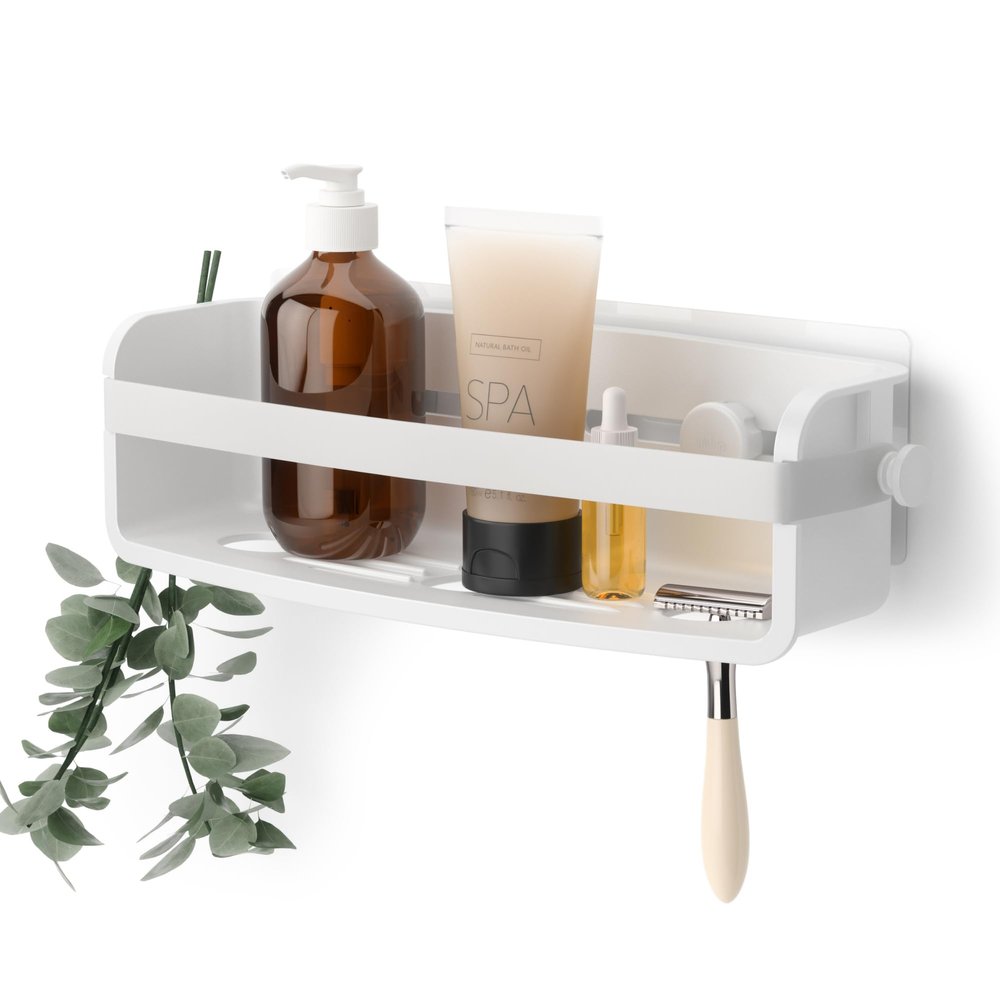 Umbra Flex Modern Bathrrom Caddy Bins, White