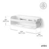 Umbra Flex Modern Bathrrom Caddy Bins, White view 3