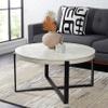 Safavieh Home Collection COF6207 Table, White/Black view 2