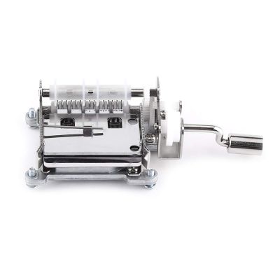 Music Box Movement, 15 Note DIY Hand Crank Music Box Kit with Hole Puncher and Paper Tapes Musical Movement Replace Your Musical Box