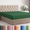 Queen Fitted Bed Sheet - Bottom Single Fitted Sheet Only - Ultra-Soft Hotel Luxury Bedding w/ 8-16 Inch Deep Pockets - Breathable & Wrinkle Free - Easy-Care, Fade & Shrink Resistant - Emerald Green view 1